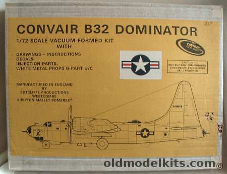Contrail 1/72 Convair B-32 Dominator plastic model kit